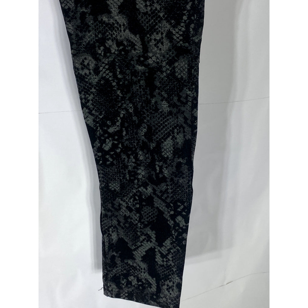 SANCTUARY Women's Black Snake-Printed Pull-On Skinny Grease Leggings SZ XS