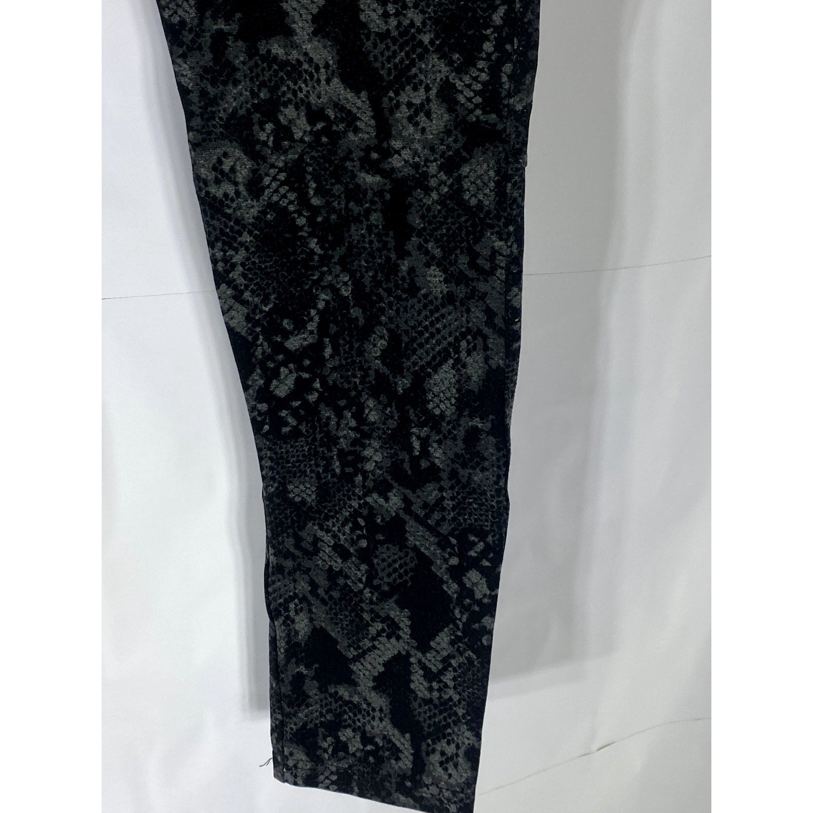 SANCTUARY Women's Black Snake-Printed Pull-On Skinny Grease Leggings SZ XS