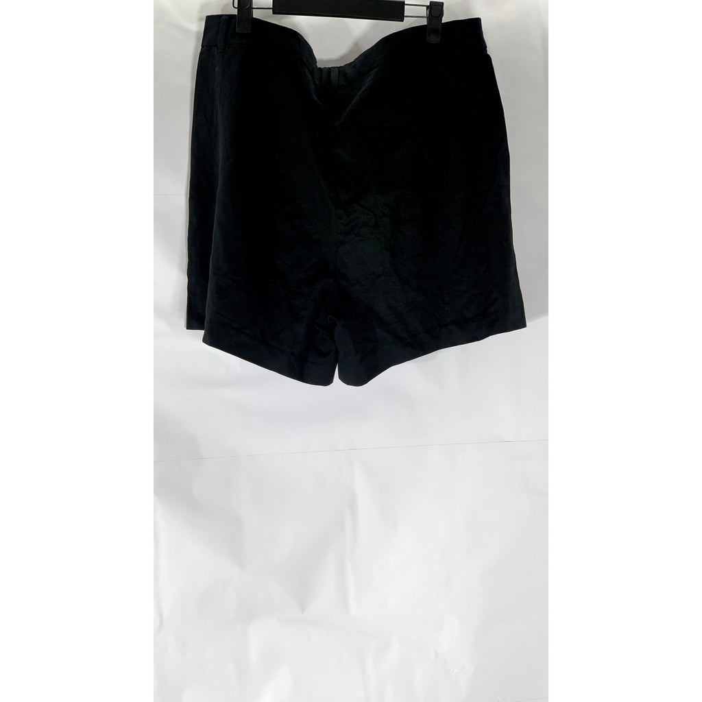 OLD NAVY Women’s Black Jack Solid Extra High-Rise Taylor Trouser Shorts SZ L