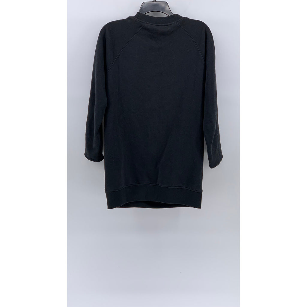 GENUINE PEOPLE Women's Black Crewneck Long Sleeve Mini Sweater Dress SZ M