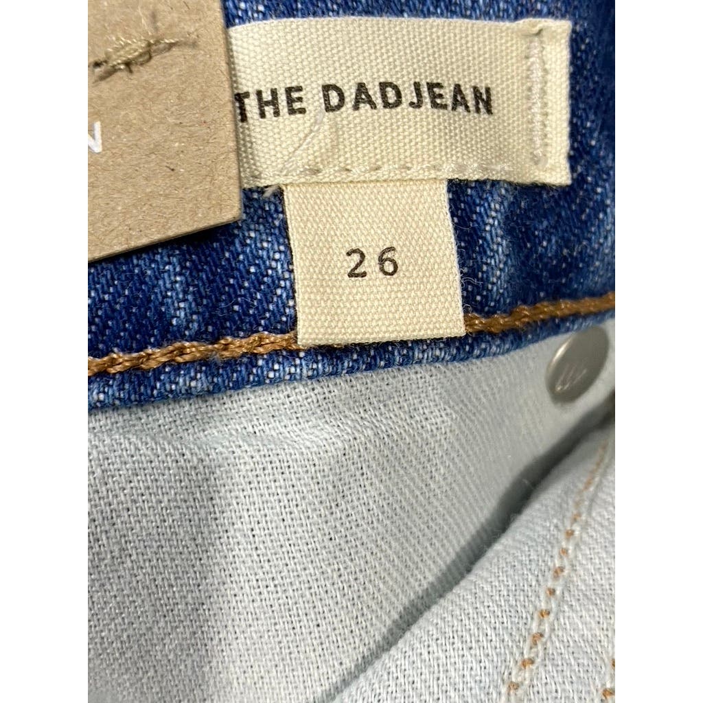 MADEWELL Women's Brockport Wash Low-Rise Distressed The Dad Jeans SZ 26