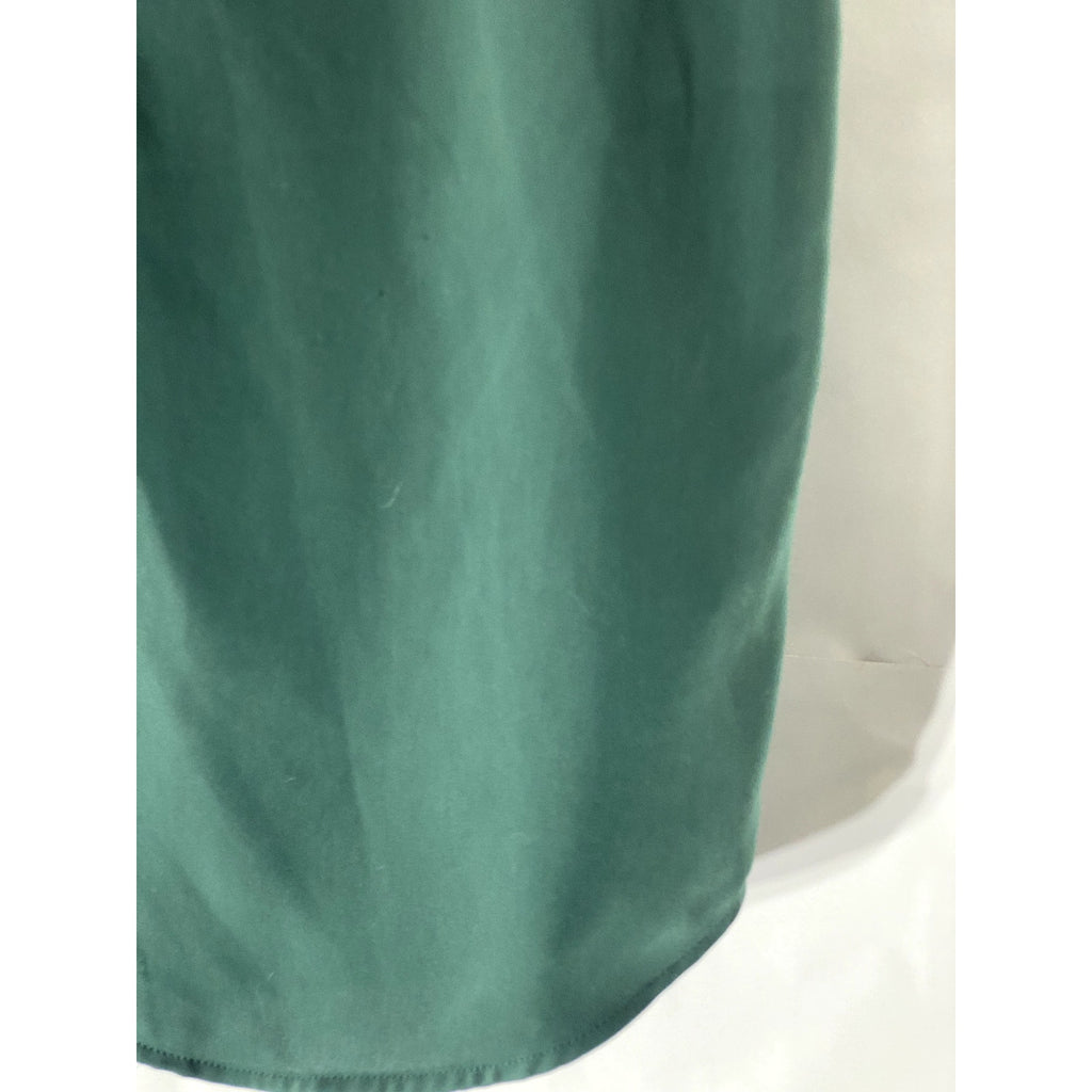 H&M Women's Dark Green V-Neck Sleeveless Lightweight Relaxed Fit Top SZ 6