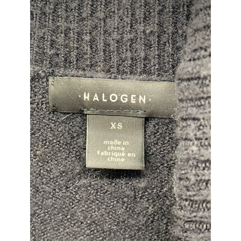 HALOGEN Women's Black Turtleneck Oversized Sweater SZ XS