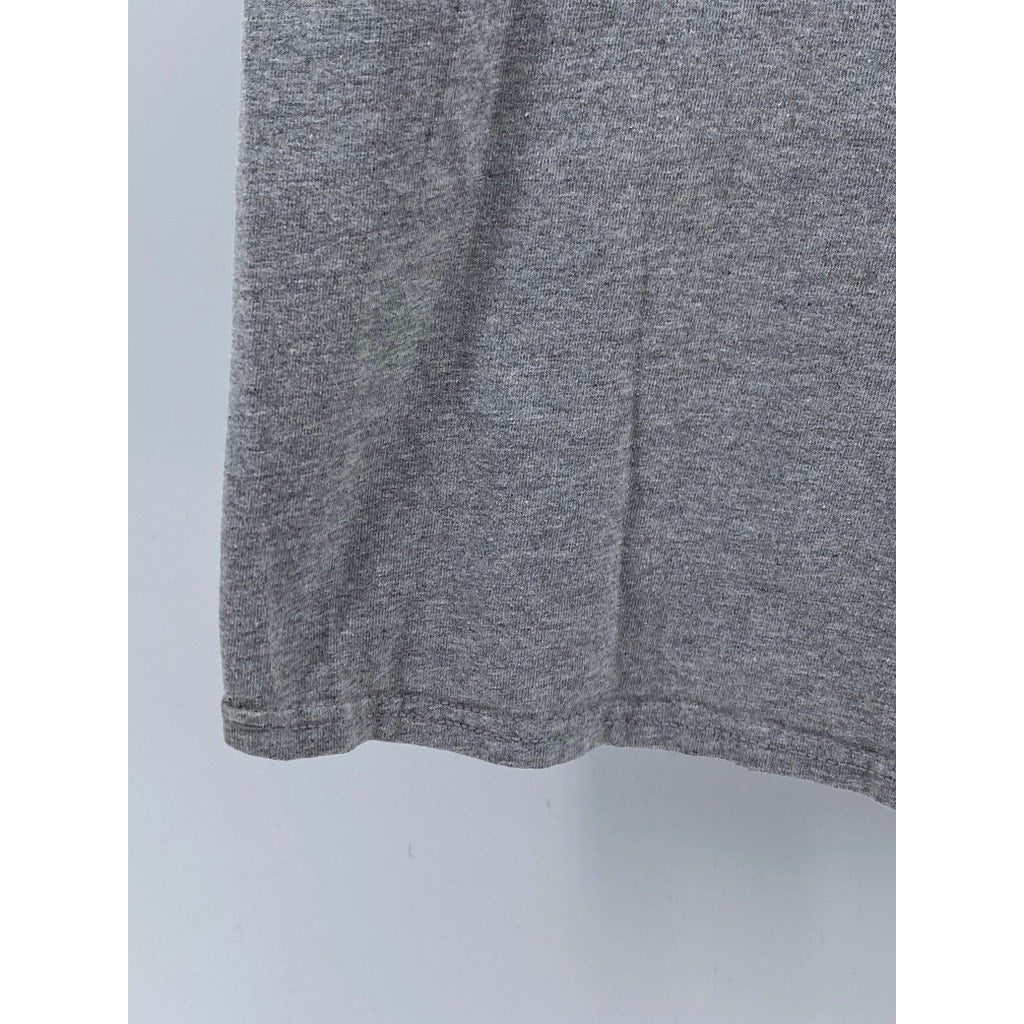 CHAMPION Men's Gray Crewneck Short Sleeve Logo Casual T-Shirt SZ M