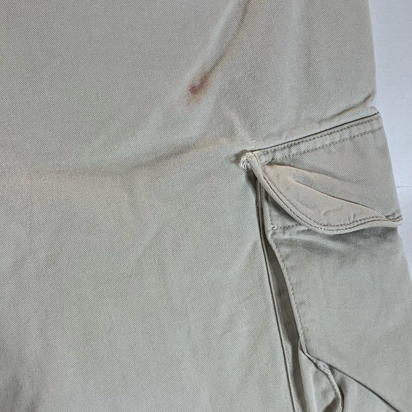 POLO By RALPH LAUREN Men's Beige Regular-Fit Straight Cargo Shorts SZ 36