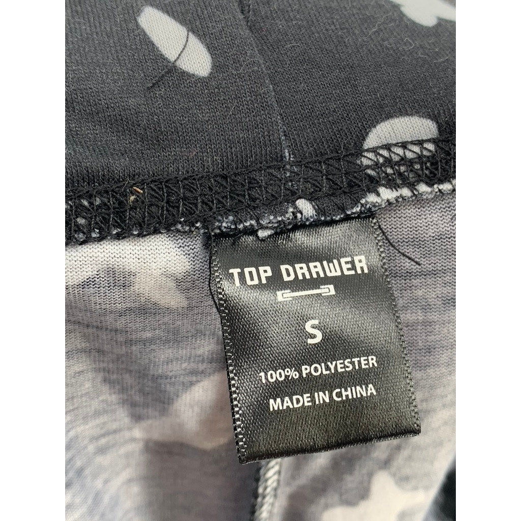 TOP DRAWER Women's Black Multi Cart Print Pajama Pants SZ S