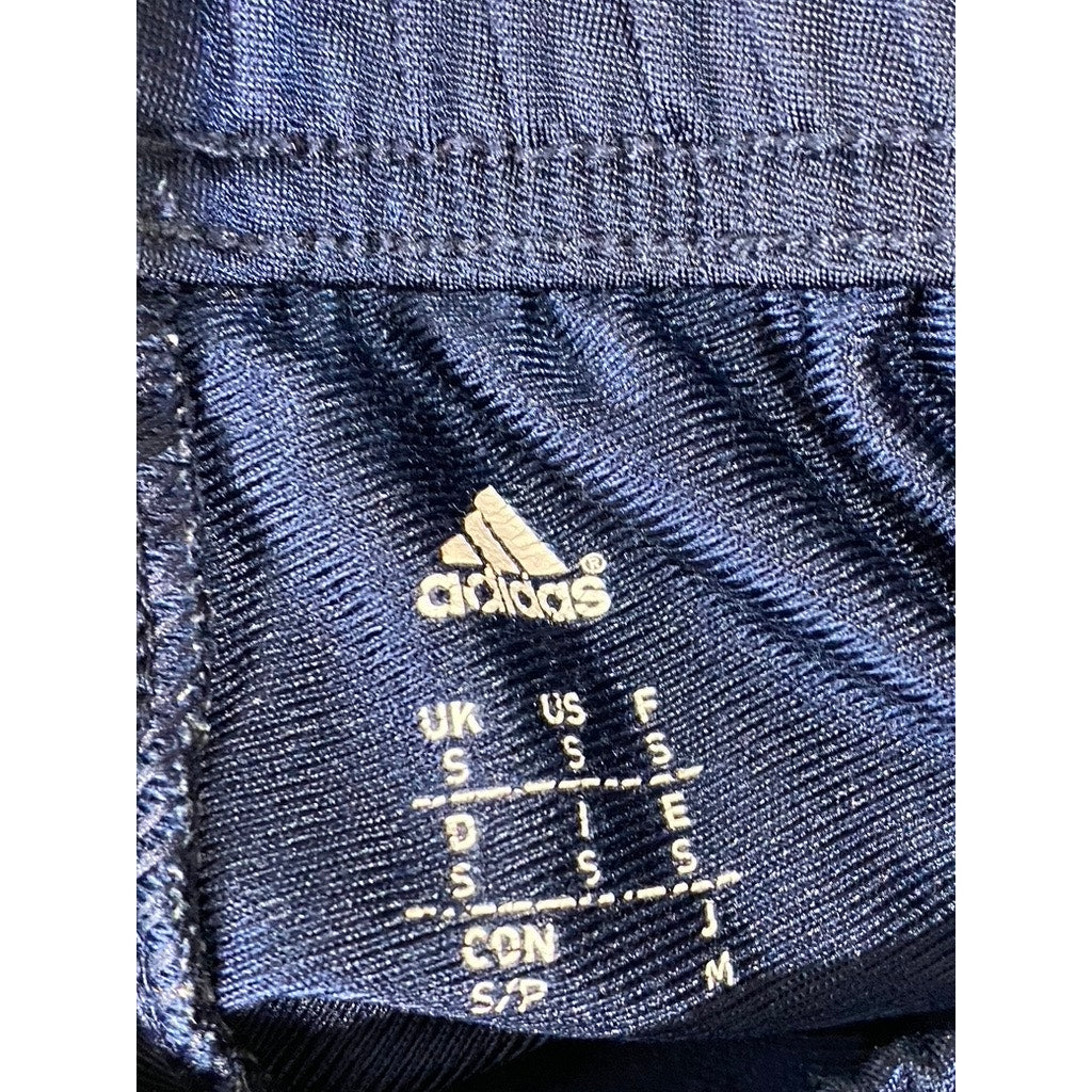 ADIDAS Men's Navy/White 3-Stripe Essential Elastic Waist Pull-On Track Pant SZ S