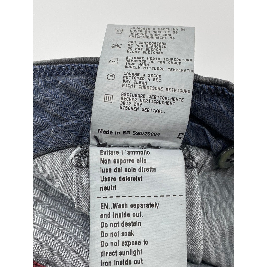 MASONS Men's Black Straight-Leg Chino Pants SZ 52(US36)