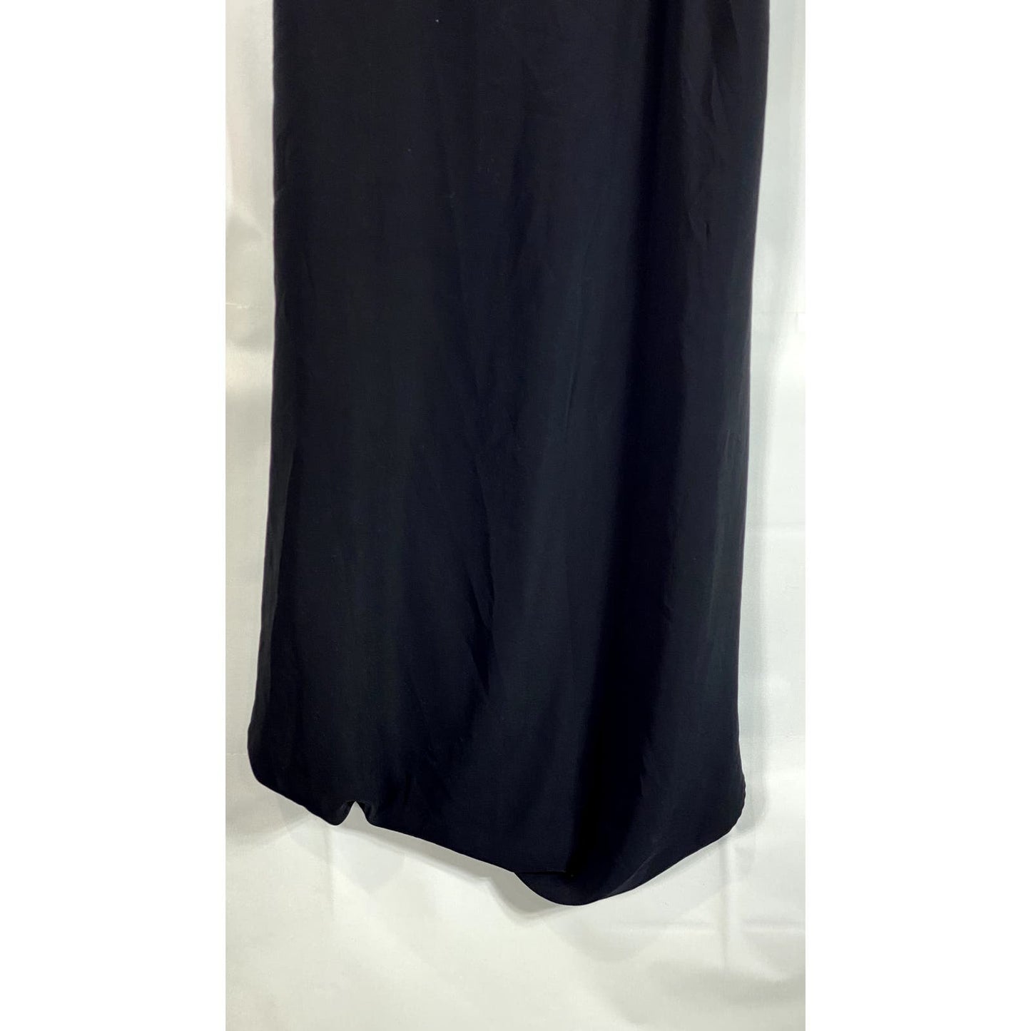 OAK + FORT Women's Black Solid Relaxed-Fit Scoop-Neck Sleeveless Midi Dress SZ S