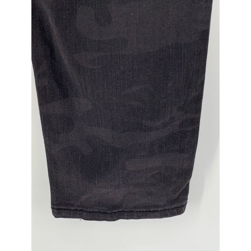SOCIAL STANDARD By SANCTUARY Women's Black Camo Skinny Ankle Pants SZ 12