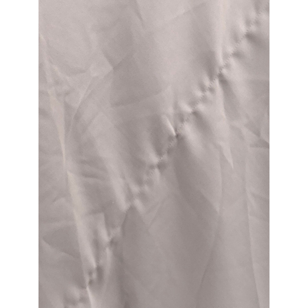 A NEW DAY Women's Beige Satin Like Side-Slit Straight-Midi Skirt SZ S