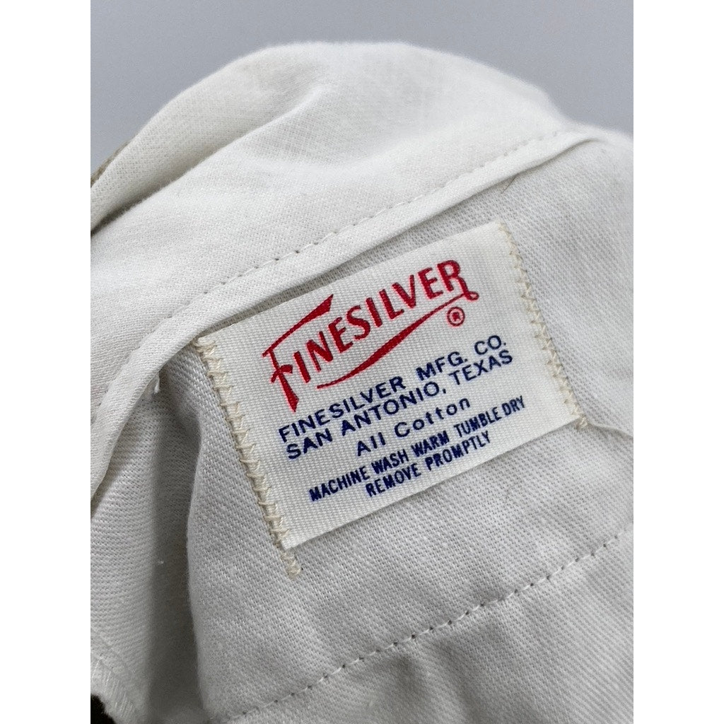 FINESILVER Men's Vintage Tan Straight-Leg Cotton Chino Pants SZ 30x30