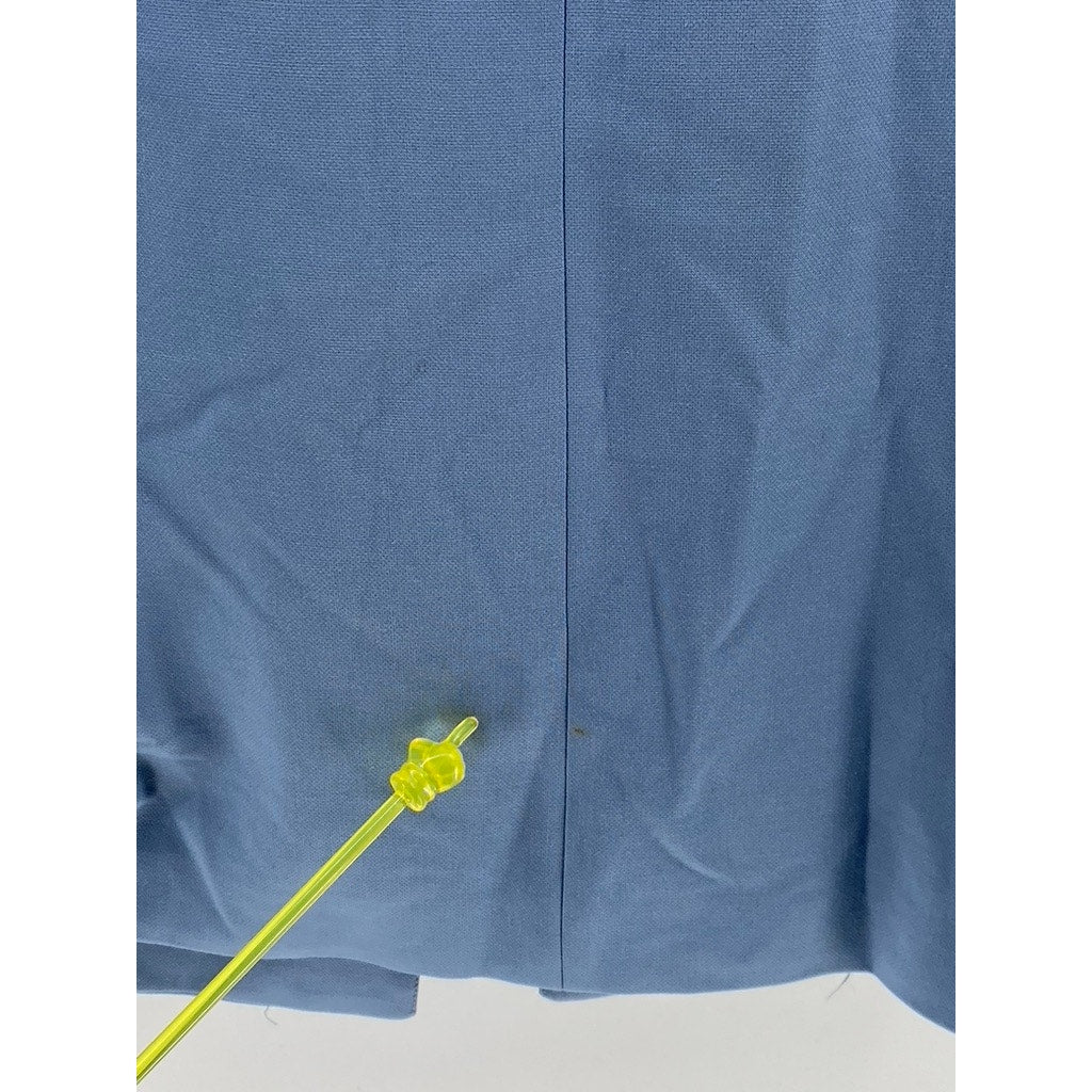 ZARA BASIC Women’s Blue Single-Button Long Sleeve Coat SZ XS