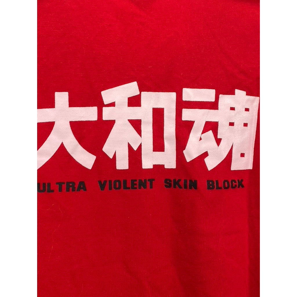 SPORT Women's Red-Blue Graphic Crewneck Short Sleeve Casual Cropped Top SZ XL