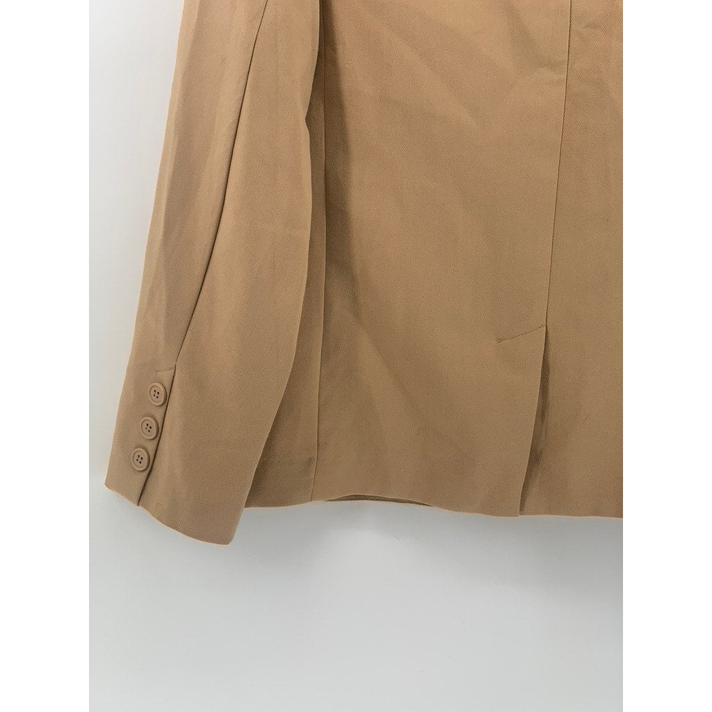 URBAN OUTFITTERS Women's Camel Brown Two-Button Notch Collar Blazer SZ M