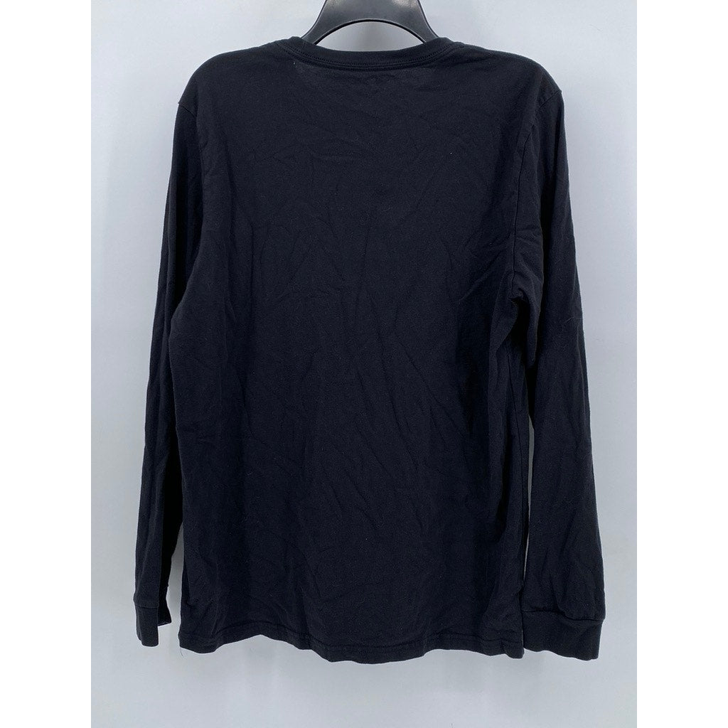 ADIDAS Men's Black Logo Long Sleeve Amplifier Tee SZ L
