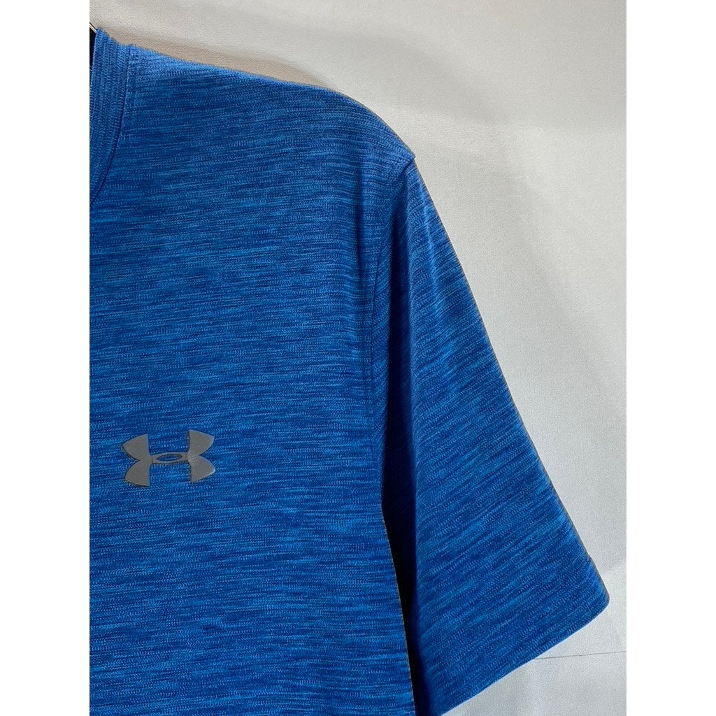 UNDER ARMOUR Men's Dark Blue Crewneck Heatgear Loose Active T-Shirt SZ M