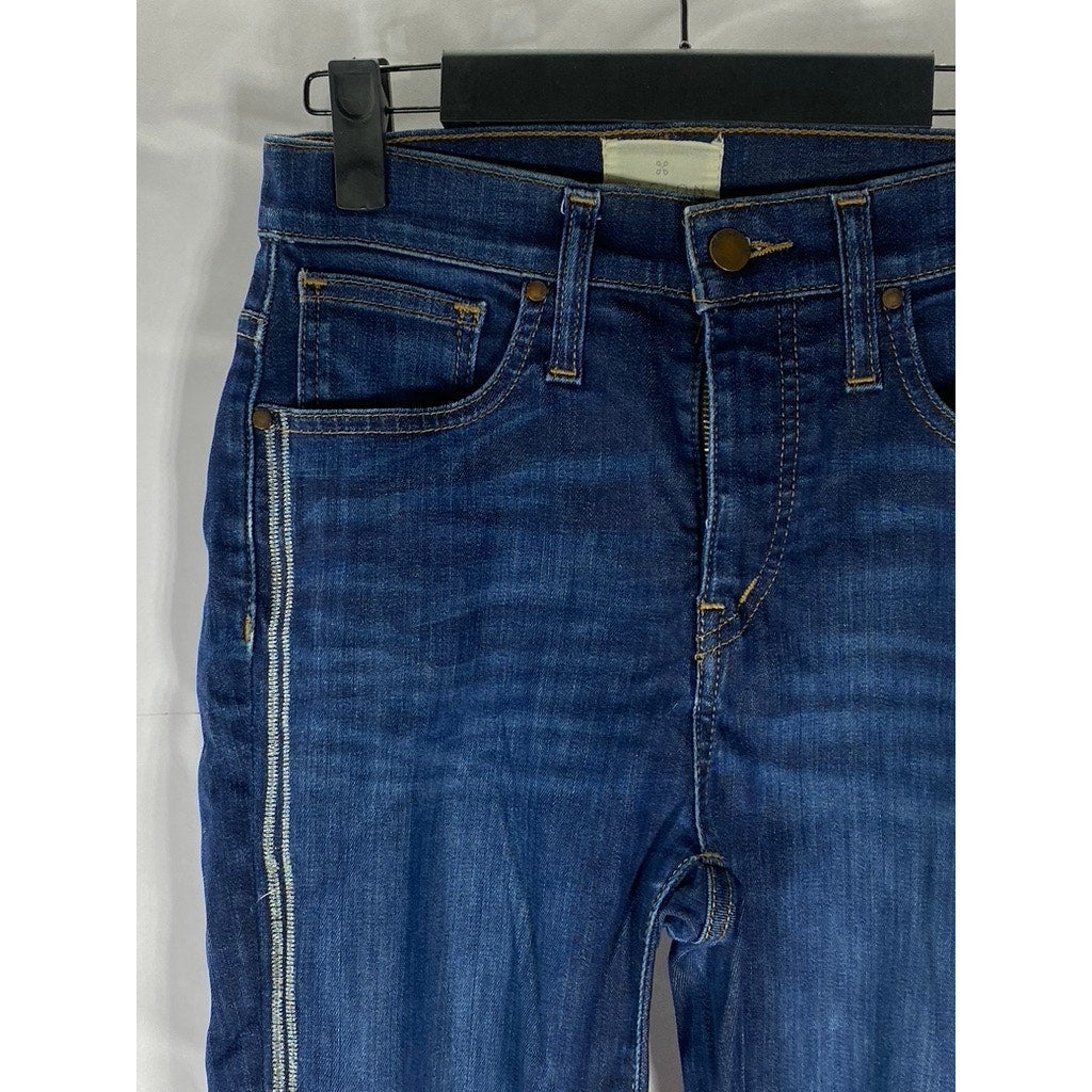 CASLON Women's Dark Blue Indigo Skinny-Leg Regular-Fit Five-Pocket Jean SZ 25/0