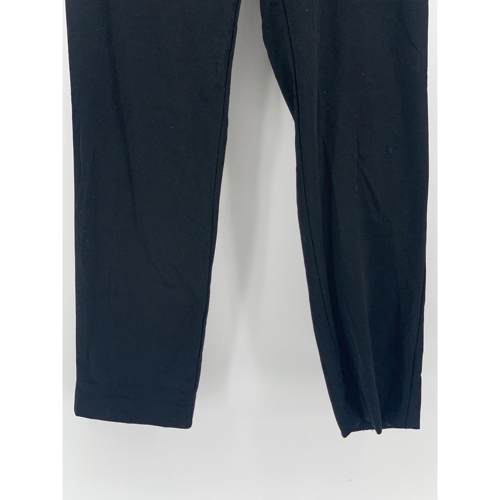 ALFANI Women's Black Solid Mid-Rise Straight-Leg Short Dress Pant SZ 4S