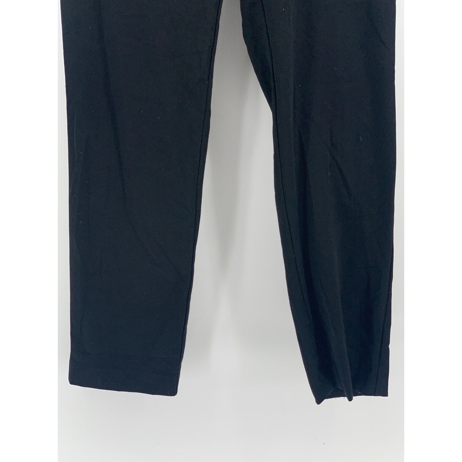 ALFANI Women's Black Solid Mid-Rise Straight-Leg Short Dress Pant SZ 4S