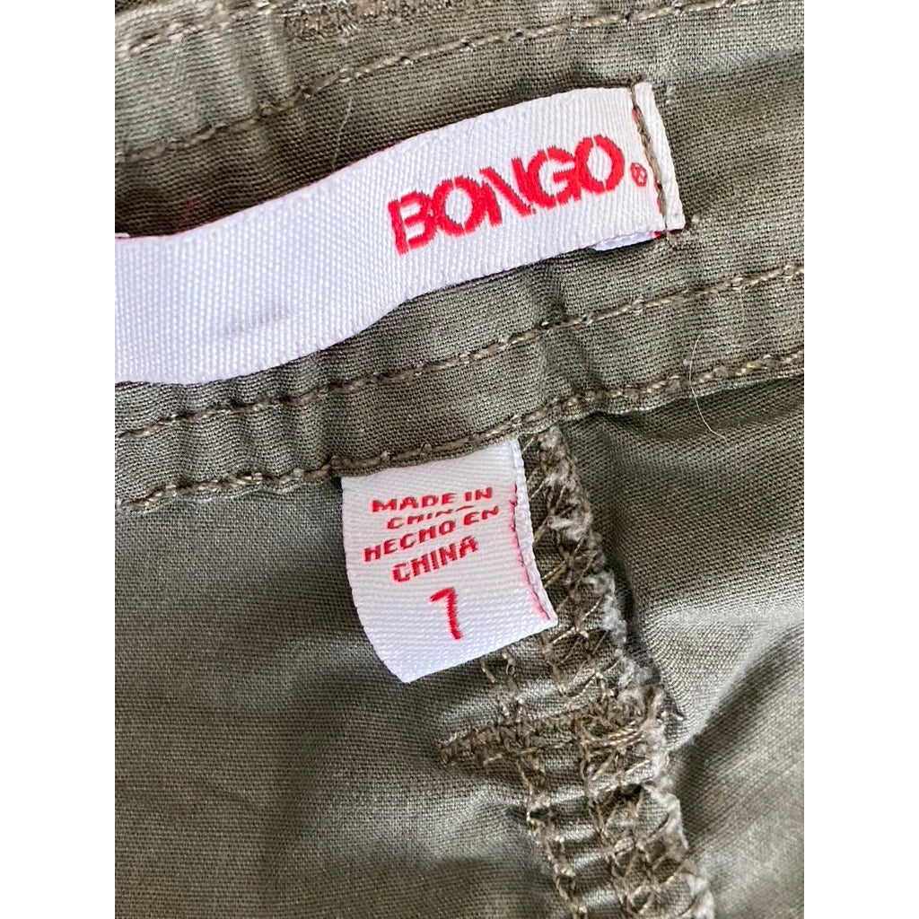 BONGO Women's Army Green Y2K Casual Shorts SZ 7