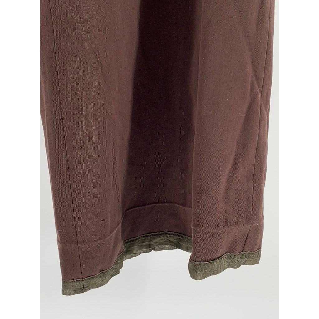 STYLE & CO Women's Brown Stretch Wide-Leg Pants SZ 12