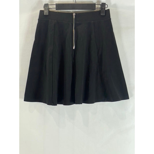 DIVIDED By H&M Women's Solid Black Skater Mini Skirt SZ S