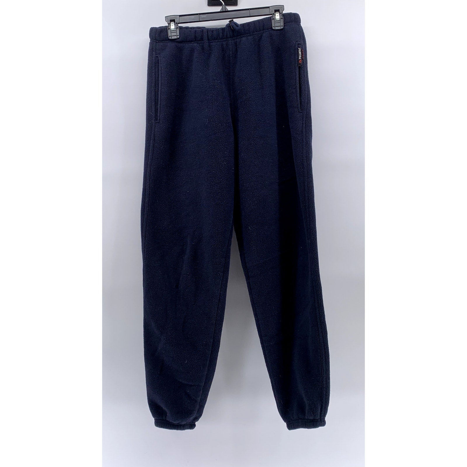 WOOLRICH Men's Navy Blue Polartec Sherpa Pull-On Sweatpants SZ M