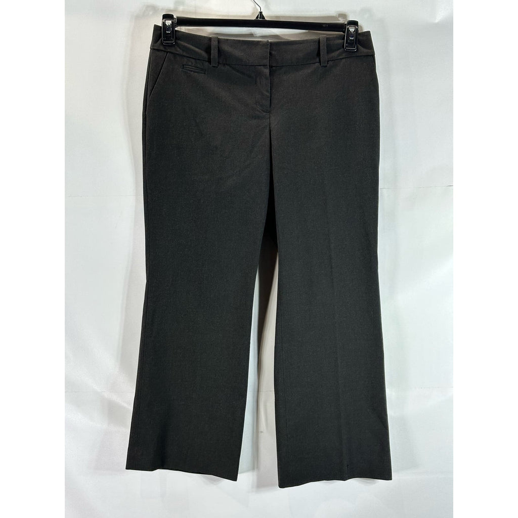 HALOGEN Women's Plus Size Charcoal Taylor-Fit Wide-Leg Dress Pants SZ 14W