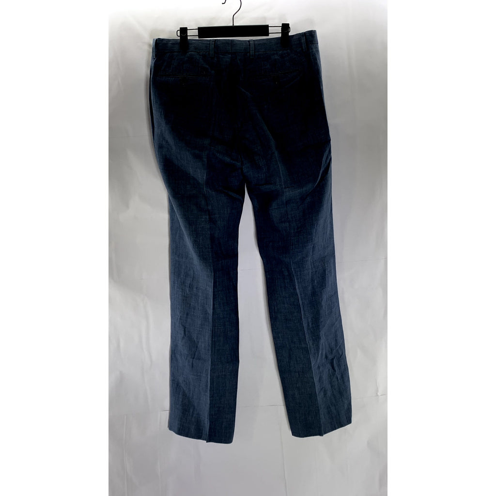 BANANA REPUBLIC Men's Blue Chambray Classic-Fit Linen Pant SZ 32X32
