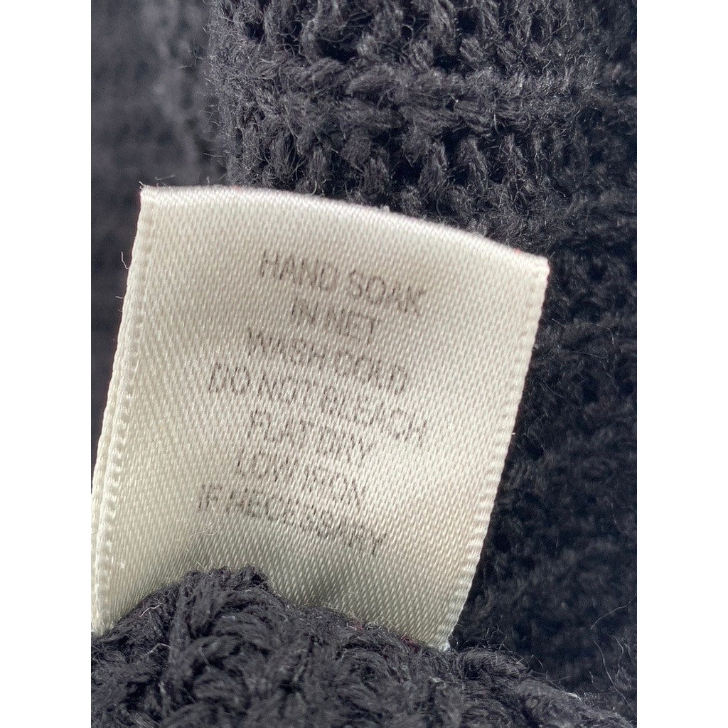 LA VIE 89 Women's Plus Black Knit Back Button Sweater SZ 2X