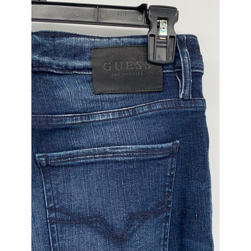 GUESS Men's Dark Blue Denim Skinny Leg Jeans SZ 29
