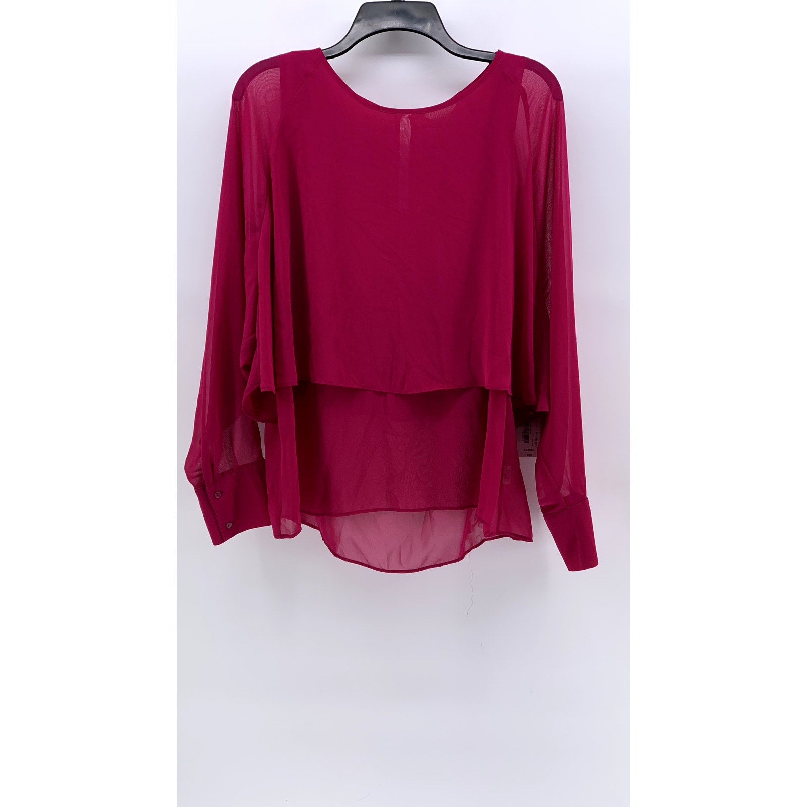BELLE SKY Women's Spanish Rose Tiered Long Sleeve Top SZ XL