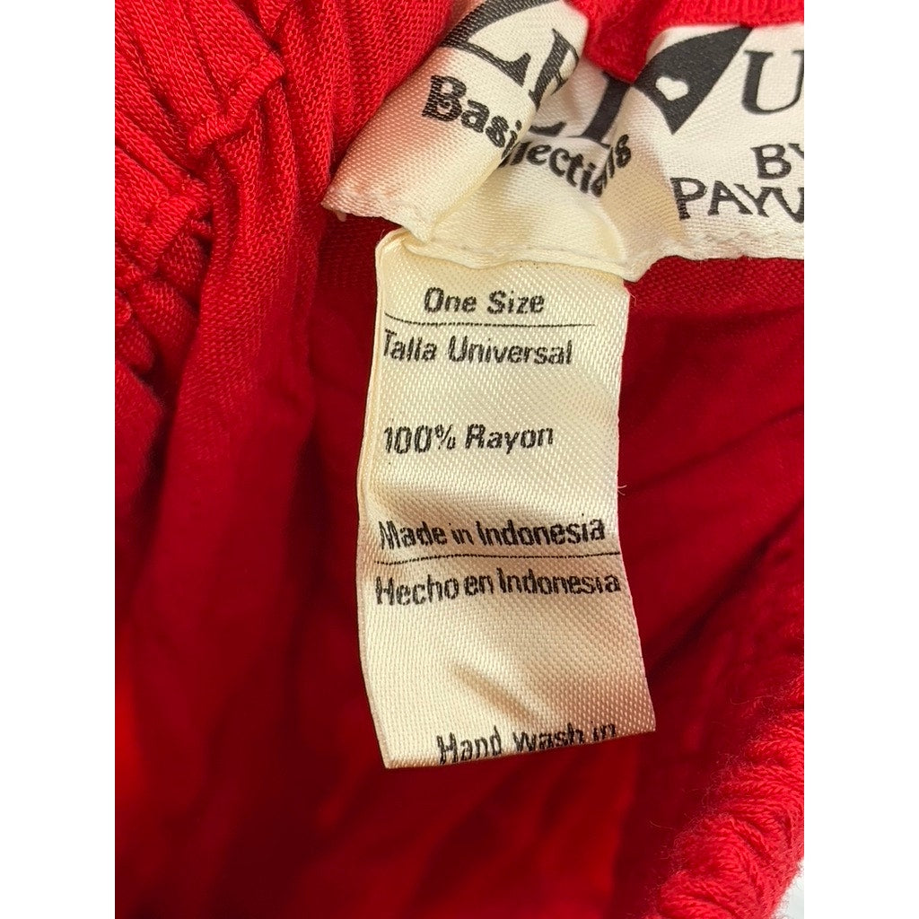 ZELLUCCI By PAYVAND Women's Red Sequin A-Line Midi Skirt SZ OS