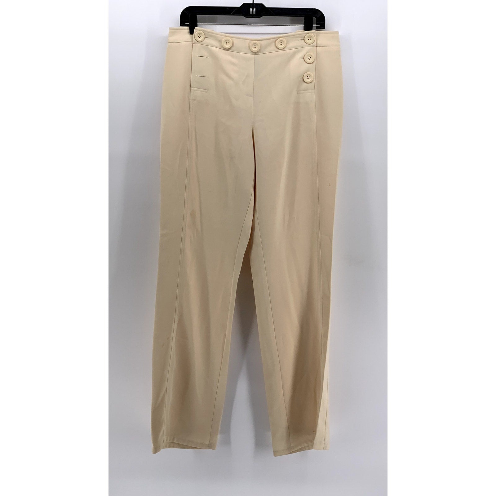 INC INTERNATIONAL CONCEPTS Women's Beige Button-Front Pants SZ 12