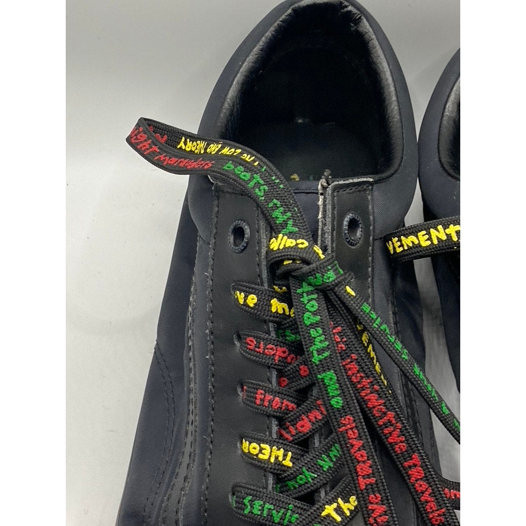 VANS Men’s Black A Tribe Called Quest Logo Lace-Up Sneakers SZ 13