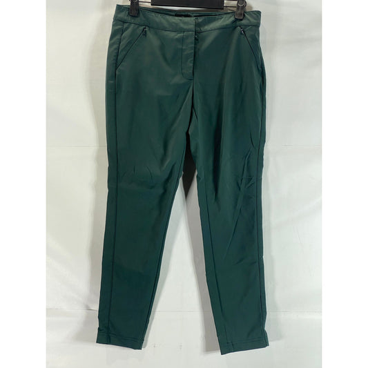 WHITE HOUSE BLACK MARKET Women's Dark Green The Skinny Ankle Pant SZ M