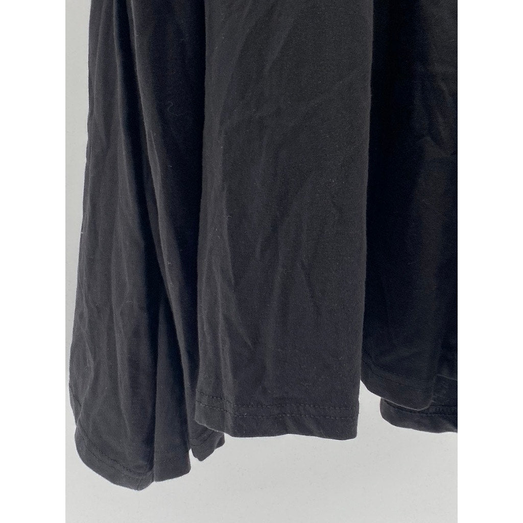 MISSGUIDED Women’s Plus Size Black Ruched Short Sleeve Mini T-Shirt Dress SZ 16