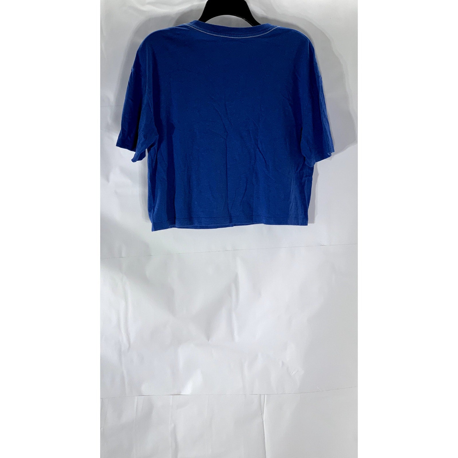 EVERLANE Women’s Royal Blue Short Sleeve Henley Hemp-Organic Cotton Top SZ XS