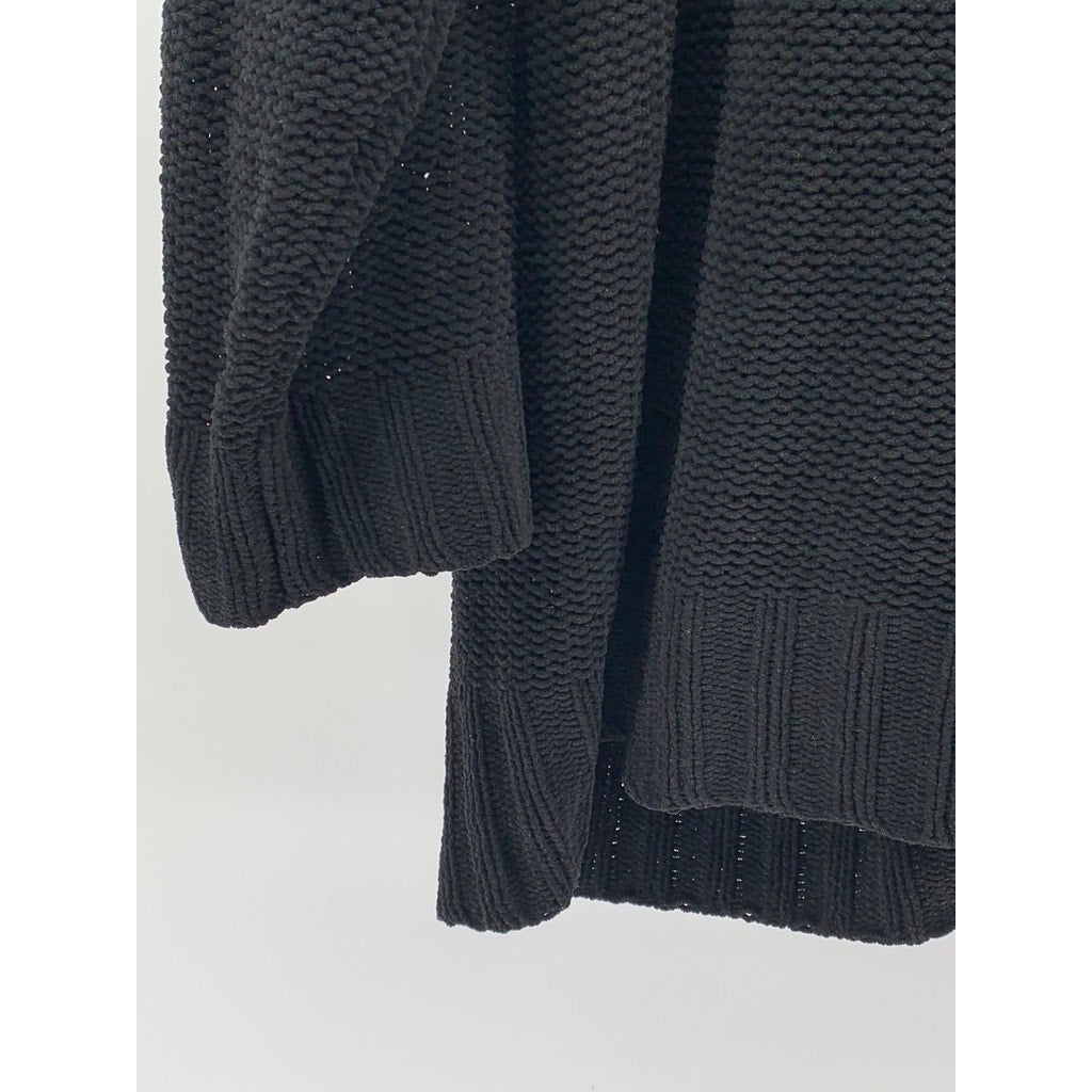 AMERICAN EAGLE Women's Black Knit Open-Front Long Sleeve Cardigan SZ XS/S