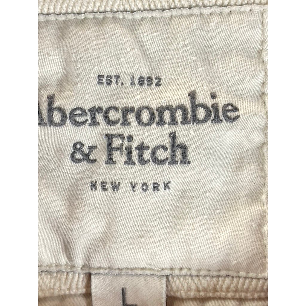 ABERCROMBIE & FITCH Men's Navy Crewneck Long Sleeve Pullover Muscle Sweater SZ L