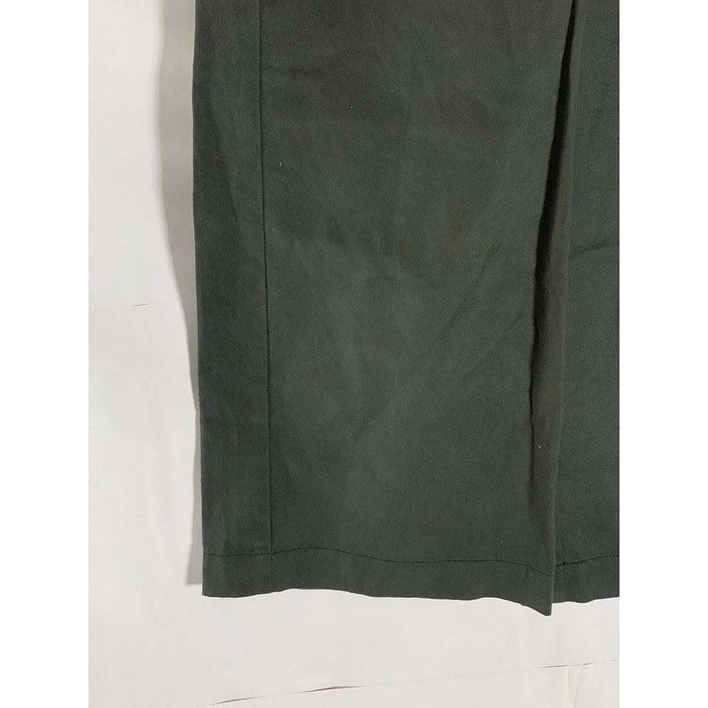 NEED Women's Black Solid Cotton-Linen Wide-Leg Pant SZ XS