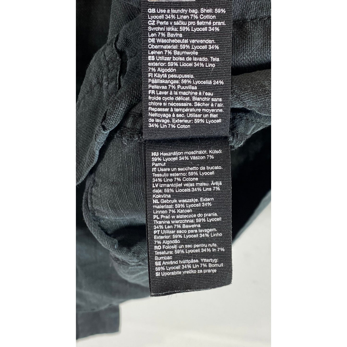 STOCKHOLM ATELIER Women's Black Short Sleeve Utility Tie-Waist Mini Dress SZ 2