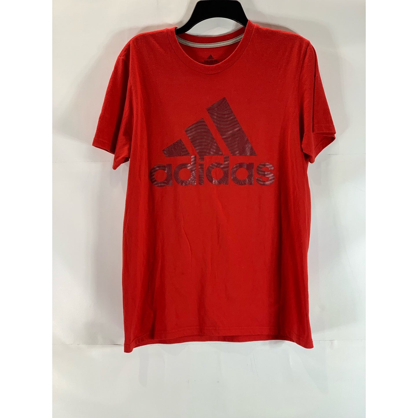 ADIDAS Men's Red The-Go-To Performance Crewneck Short Sleeve T-Shirt SZ M