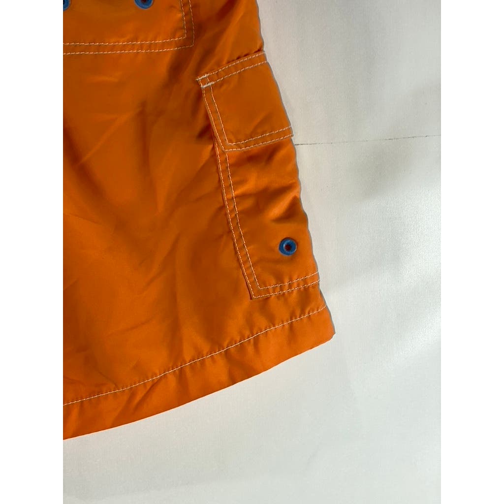 TOMMY BAHAMA Men's Orange Relax Built-In Brief Pull-On Board Shorts SZ M
