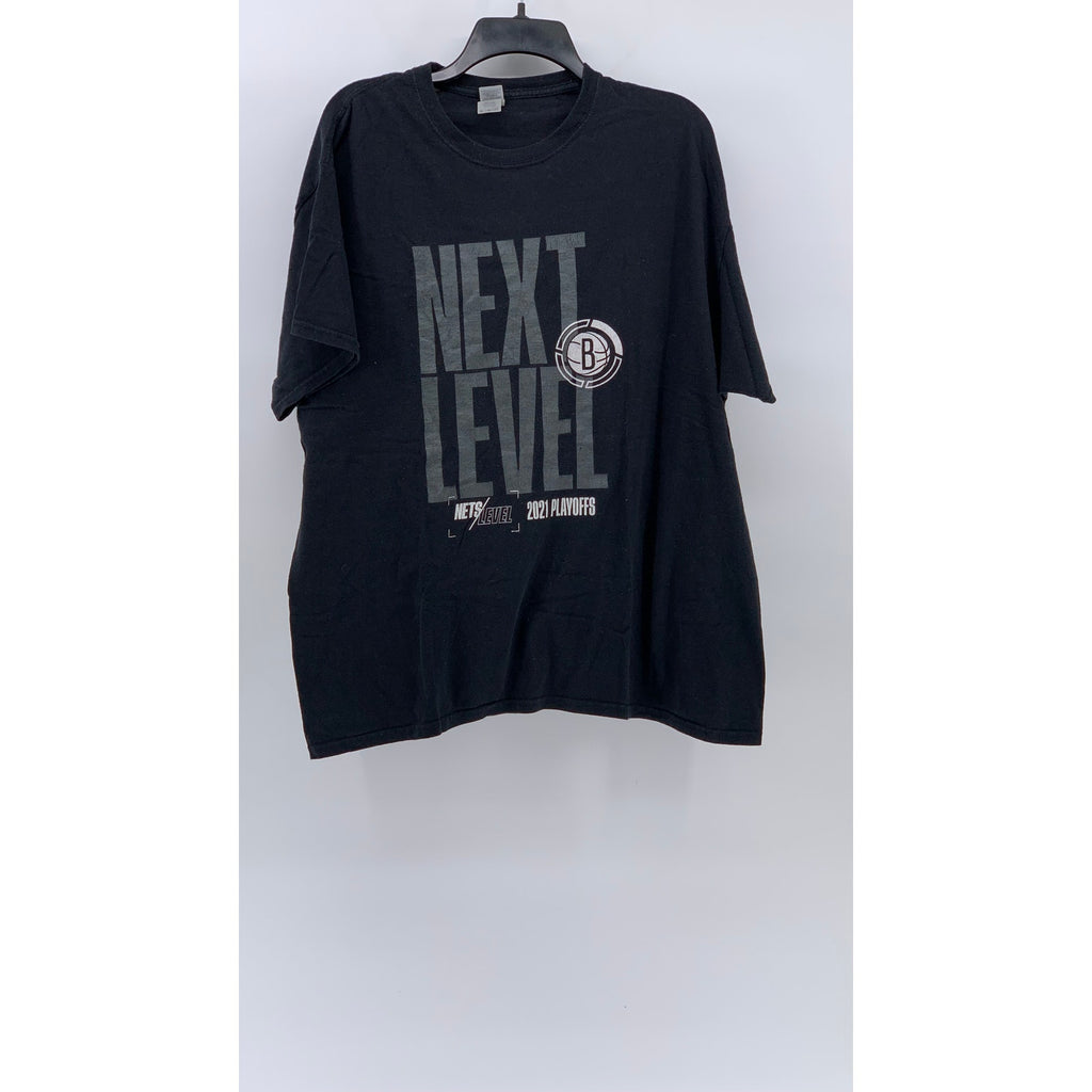 GILDAN Mne's  Black Crewneck Next Level Nets Playoff Short Sleeve T-Shirt SZ XL