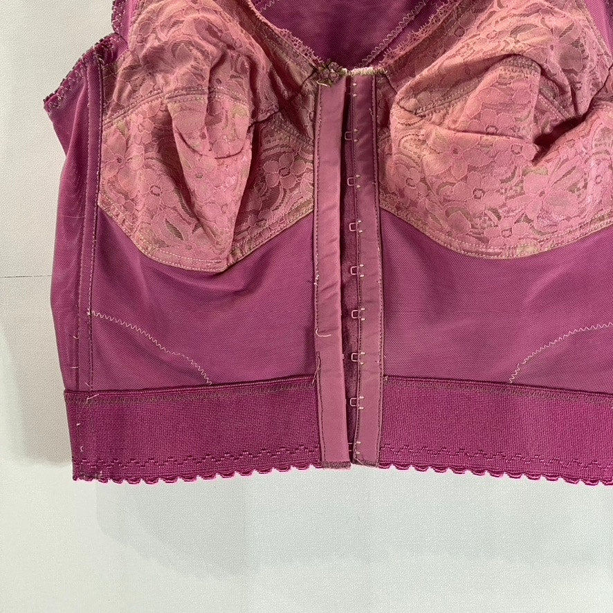 UNBRANDED Women's Pink Hook and Bar Corset Cropped Tank Top SZ S