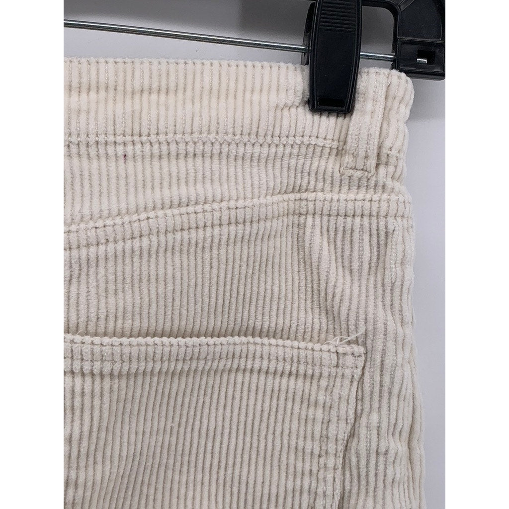 MONKI Women's Beige Corduroy Slim Leg Pants SZ 34(US2)