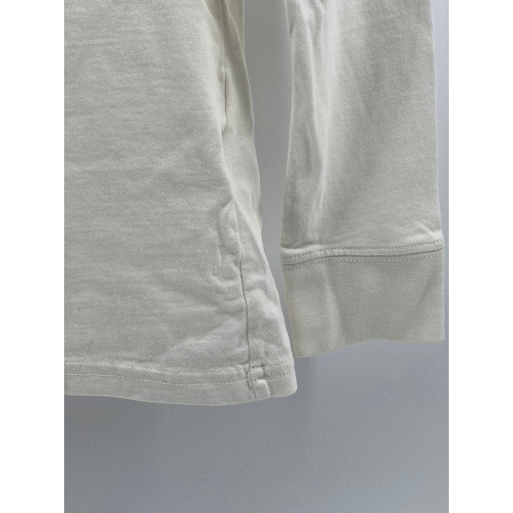 VINEYARD VINES Women’s White Crewneck Logo Long Sleeve T-Shirt SZ 2XS