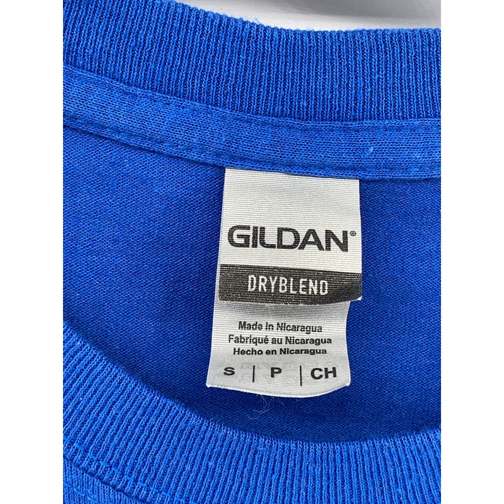 GILDAN Men's Royal Blue Phat Philly's Graphic Crewneck Short Sleeve T-Shirt SZ S